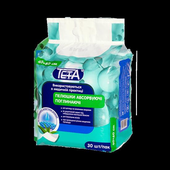 Пелюшки абсорбуючі поглинаючі ТЕТА® 60 х 40см, 30 шт/паков